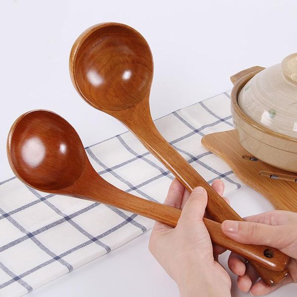 

spoons wooden spoon japanese rice soup lce cream dessert teaspoon small set kitchen tableware