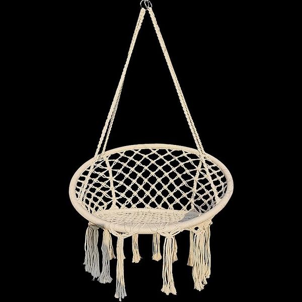 

camp furniture hammock chair swing-bed cotton rope handmade outdoor nordic kids knitted