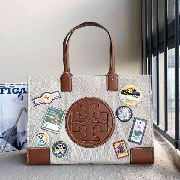 

2021 new tb tote large capacity classic shopping playful versatile hand commuter bag women 64940