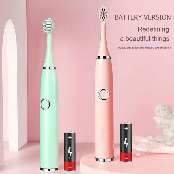 

smart electric toothbrush super sonic toothbrushes for adults kid timer whitening waterproof replaceable battery version