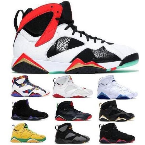 

Mens 2021 Jumpman Trainers Patta 7 Ray Allen Olympic 7s Basketball Shoes History of Flight Hare mens Raptor 3s sports Sneakers 7-13 Shoe