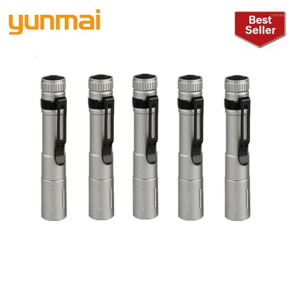 

flashlights torches 2021 yunmai 6pc wholesale drop portable mini penlight q5 2000lm led torch pocket light waterproof lantern1