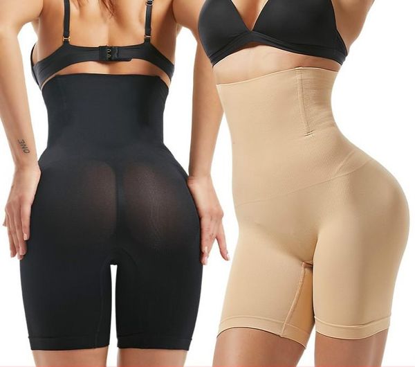 

women's shapers 2pcs bulifter seamless women high waist slimming tummy control panties knickers pant briefs shapewear underwear body sh, Black;white