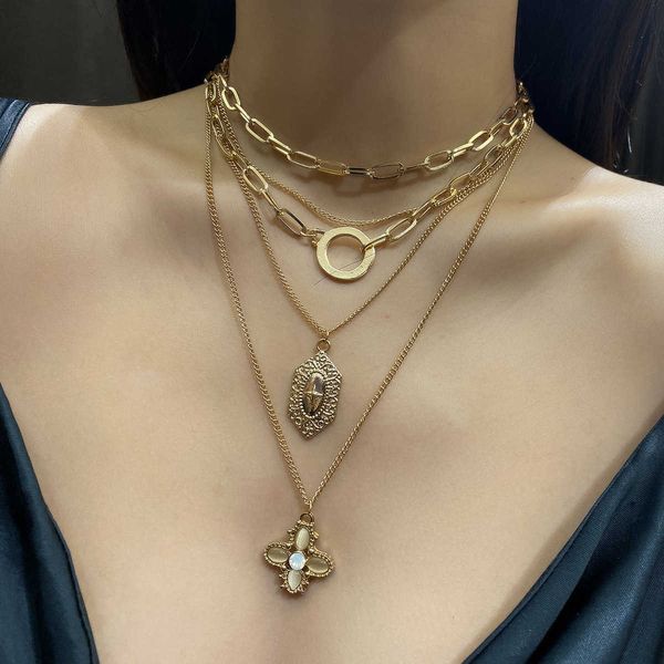 

jewelry temperament business versatile necklace women's personality simple suit clavicle sweater chain, Silver