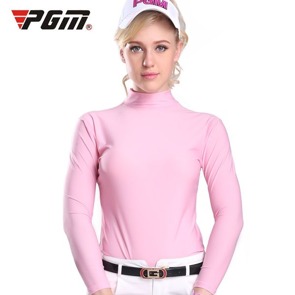 

tees t-shirt pgm straight golf bottoming summer sunscreen women's long sleeve t-shirt ice silk breathable, White