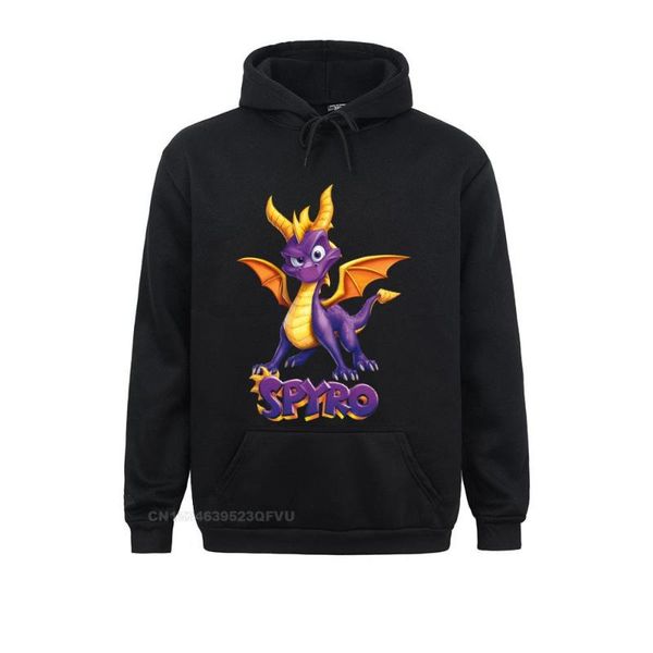 

men's hoodies & sweatshirts spyro the dragon brand fashion women game japanese tees camisas hombre autumn sweakawaii clothes, Black