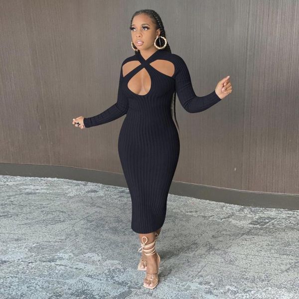 

echoine off shoulder dress hollow out dress, Black;gray