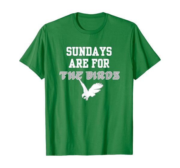 

sundays are for the birds t-shirt, White;black