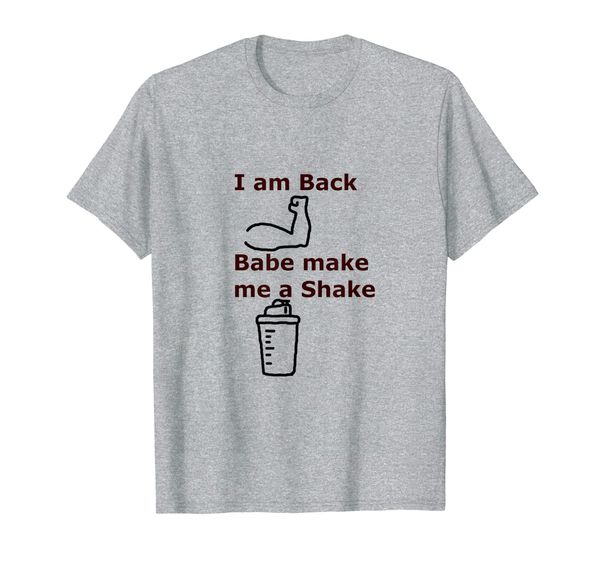 

mens funny gym fitness tshirt for men, protein shakes shirt, White;black