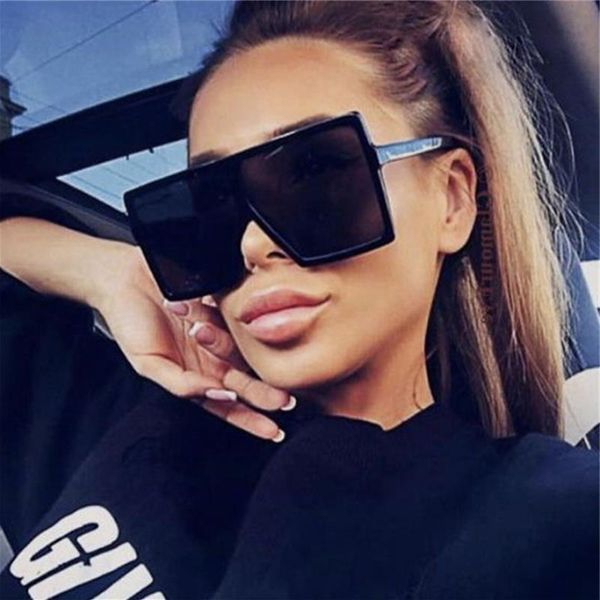 

new square sunglasses women sun glasses female eyewear eyeglasses plastic frame clear lens uv400 shade fashion drivingglasses wholesale, White;black