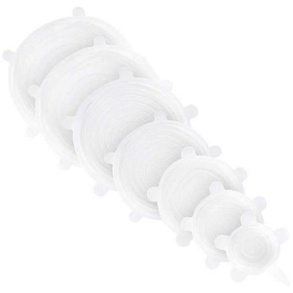 

food savers & storage containers grade silicone fresh cover universal bowl sealing film multi-function stretch leakproof