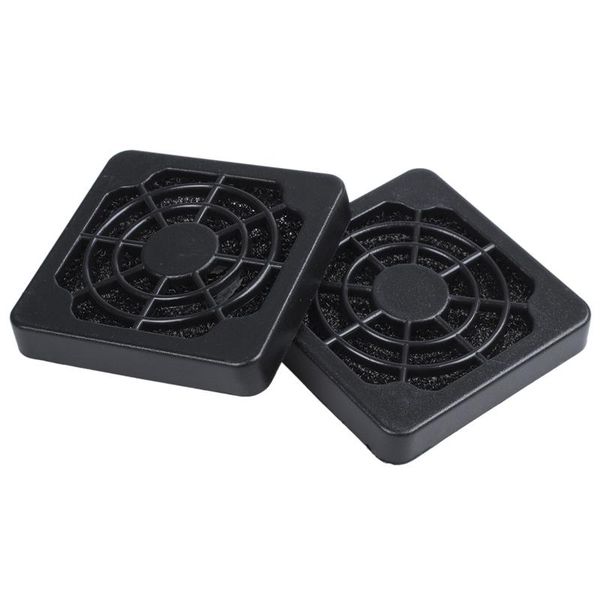 

smart home control 2 pcs black plastic square dustproof filter 40mm pc case fan mesh