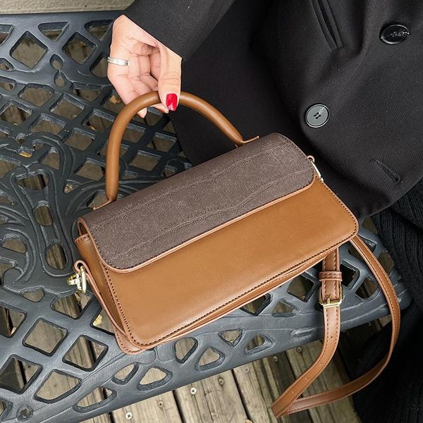 

evening bags autumn/winter frosted bag 2021 female fashion ins messenger senior handbag square shoulder