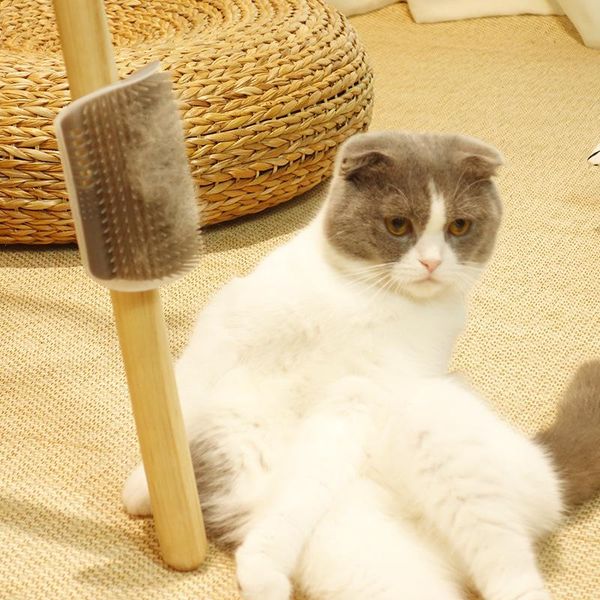 

cat furniture & scratchers wall corner bristles sticky brush gray plastic