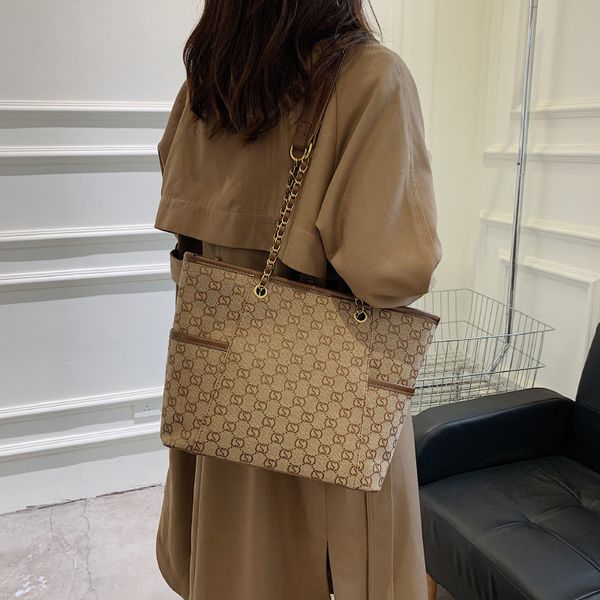 

sole by designer winter and winter textured large bag new women's fashion capacity single shoulder niche tote bag purse