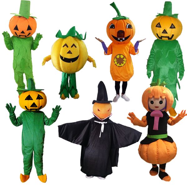 

mascot costumes halloween death pumpkin mascot costume walking pumpkin leafleteer dress theme mascotte carnival costume fancy party suit, Red;yellow