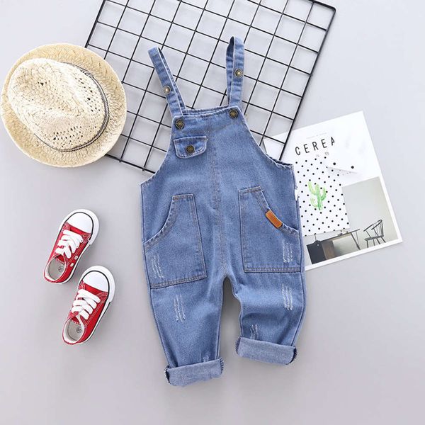 

new autumn clothes boys' solid color casual pants children's jeans, Blue