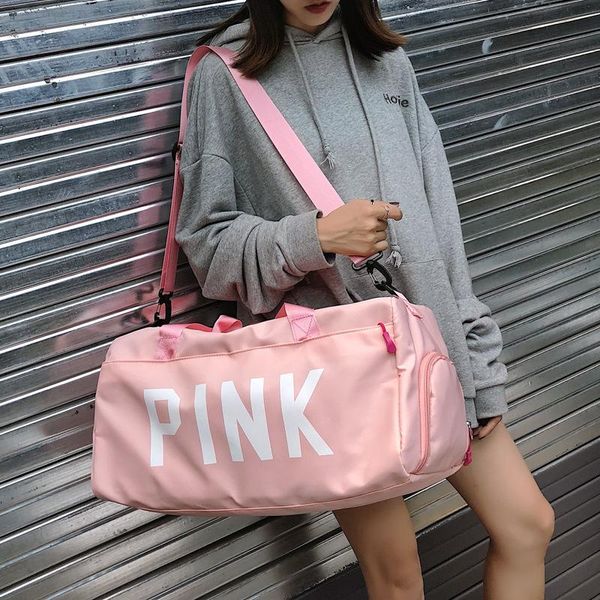 

duffel bags sports gym bag women's yoga training package wet and dry separation waterproof swim short trip travel