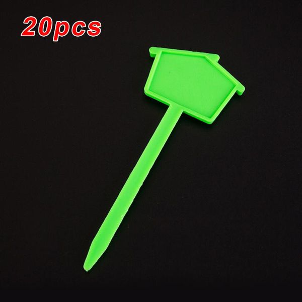 

20pcs/set flower pot tag marker plants name labels thick garden plastic stake