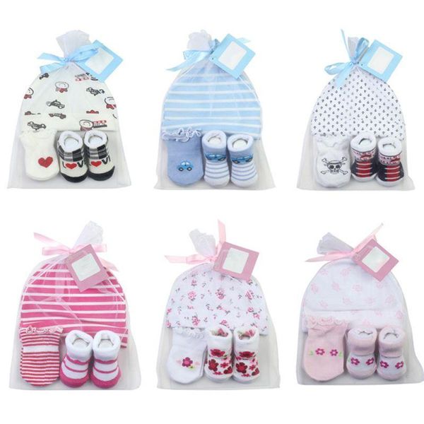 

autumn winter baby hat and mittens girl boy cap socks comfy infant hat & gloves cotton toddler newborn baby accessorise for 0-3, Yellow
