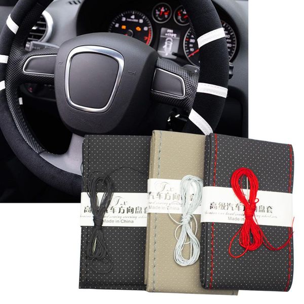 

steering wheel covers braiding cover for car interior leather products parts accessories