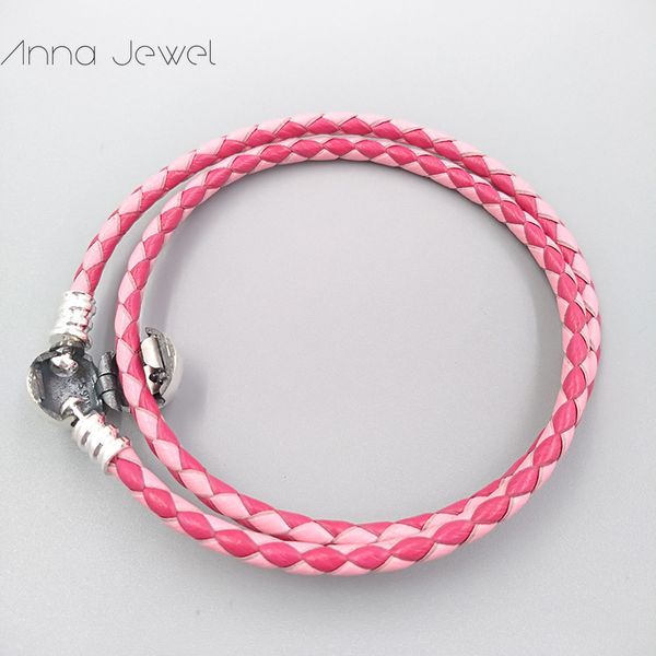 DIY encantos jóias Pandora autêntica 925 esterlina prateada clasp clasp original selo tecida braceletes pulseira fazendo para mulheres homens presentes de aniversário 590747cpmx-d