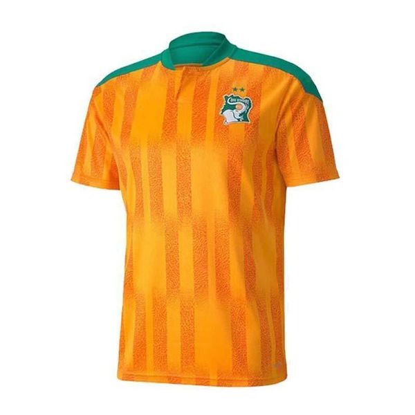 

2020 2021 cote d'ivoire ivory coast soccer jersey yaya touré drogba national football team football shirt uniform, Black;yellow