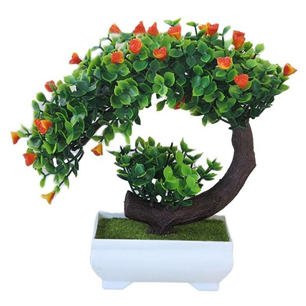

crescent rose artificial plant potted grass ball bonsai tree home decoration flower decoration simulation