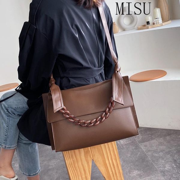 

vintage chains crossbody bag for women designer handbags luxury sofy pu leather crossbody messenger bag large totes big purses