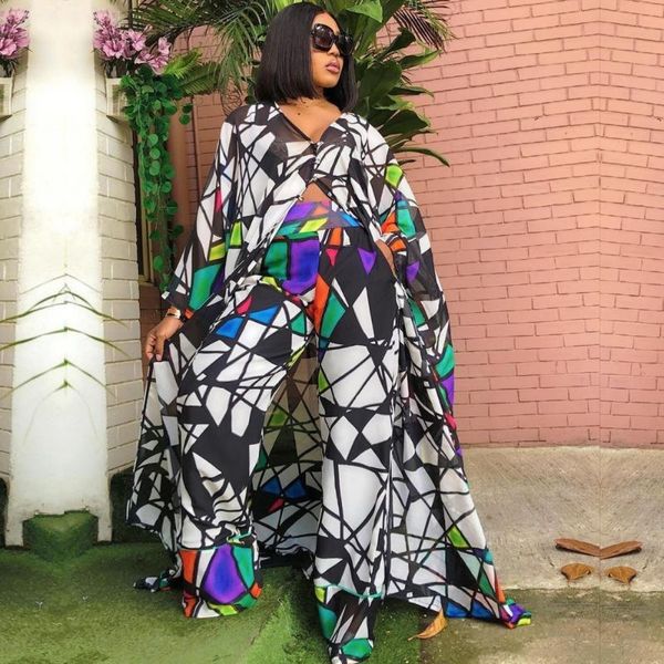 

ethnic clothing african clothes for women two piece set dashiki 2021 summer fashion long dress sets pants suits outfits party dresses plus s, Red