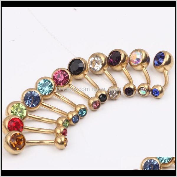 

navel belly ring b12 50pcs/lot mixed 10 color 14g stainless steel gold belly banana ring,navel button ring body piercing jewelry qoddq lhhay, Silver
