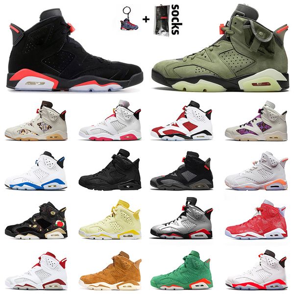 

6s jumpman mens womens retro basketball shoes 6 sneakers gs black infrared cactus jack carmine tour yellow dmp trainers sports, White;red