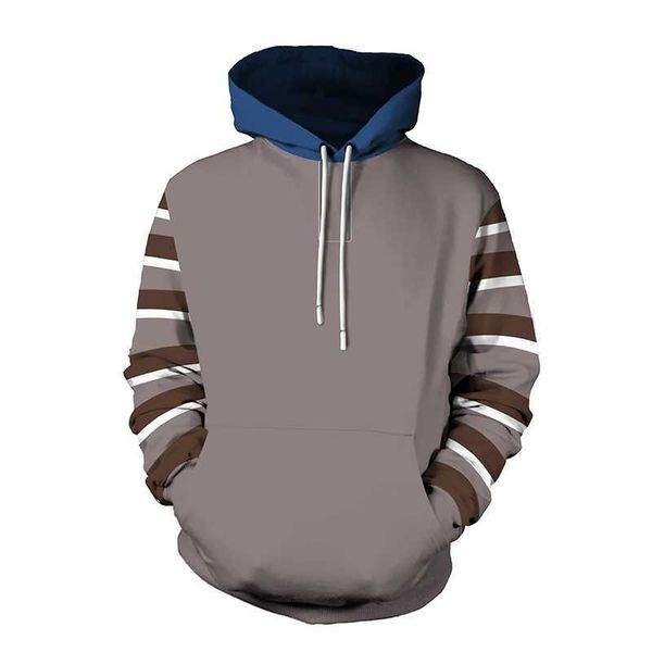 

hoodie costume anime 3d sweatshirt men's casual autumn pullover plus size wholesale, Black