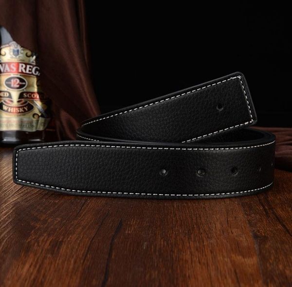 

designer selling new mens womens black belt h genuine leather business belts pure color belt snake pattern buckle with box, Black;brown