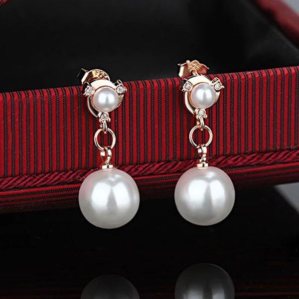 

dangle & chandelier 2021 personality crystal earrings rhinestones imitation pearl for woman jewelry gift accessories, Silver