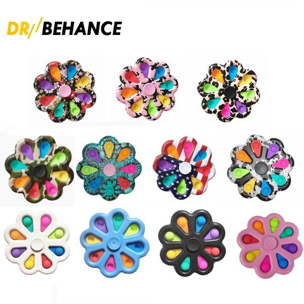 

fidget toy decompression bubble toys flower board sensory fidgets spinners sunflower shape