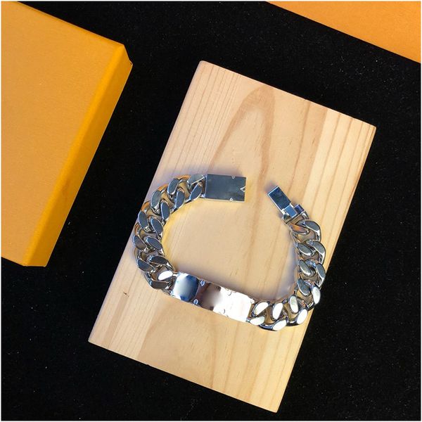

mens hip hop silver bracelets jewelry simulated chain bracelets miami cuban link chain bracelet for men luxury designer designer jewelry, Golden;silver