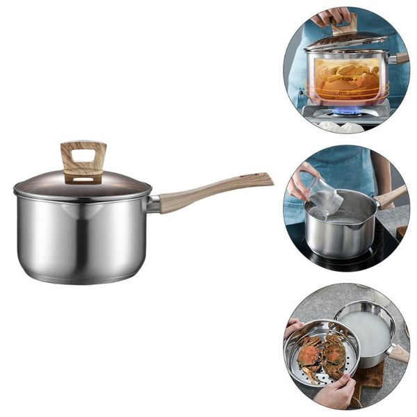

pans 1 pc 304 stainless steel soup pan saucepan thickened pot (assorted color)