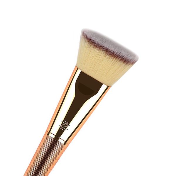 

makeup brushes 1pcs flat head repair brush golden mermaid rotating portable plastic beauty tool set