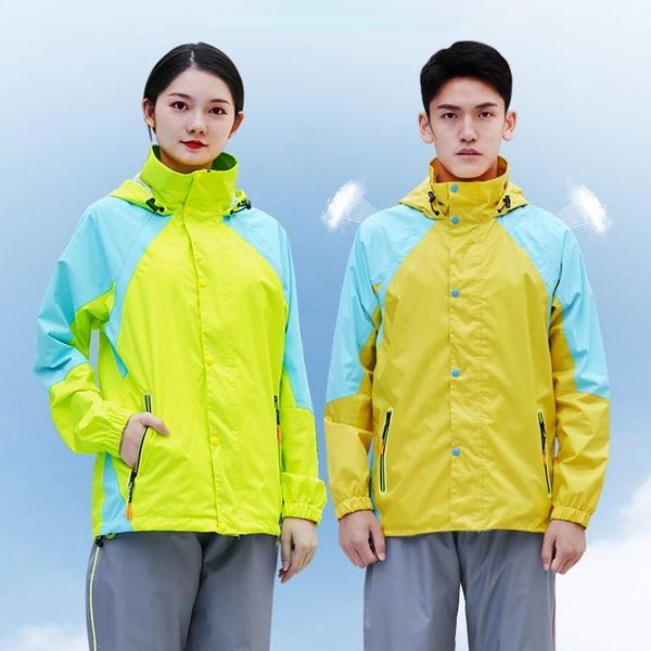

raincoats portable waterproof cycling raincoat motorcycle reusable outdoor fashion roupa de chuva rain gear di50yy