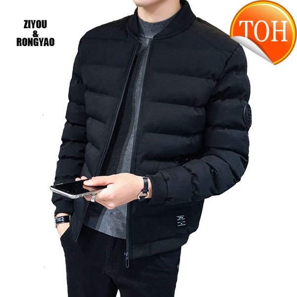 

white winter new duck jacket down men ultra light thin jackets slim warm coat basic outwear windproof parkas casual men's, Black