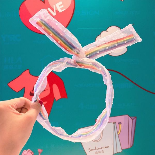 

souvenir fairy rainbow hair band mori super headdress korean net red girl wash face go out accessories