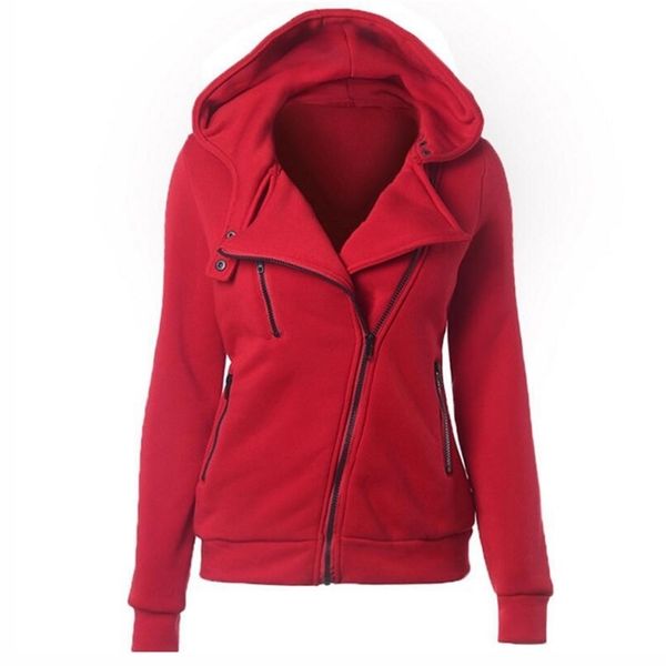 

female hoodies sweatshirt autumn winter long sleeve zipper hooded sweatshirt warm women tracksuit streetwear black white 201102