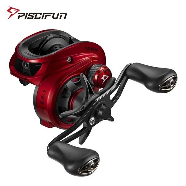 

baitcasting reels piscifun spark reel super compact 7.5kg carbon fiber drag magnetic brake system low profile fishing