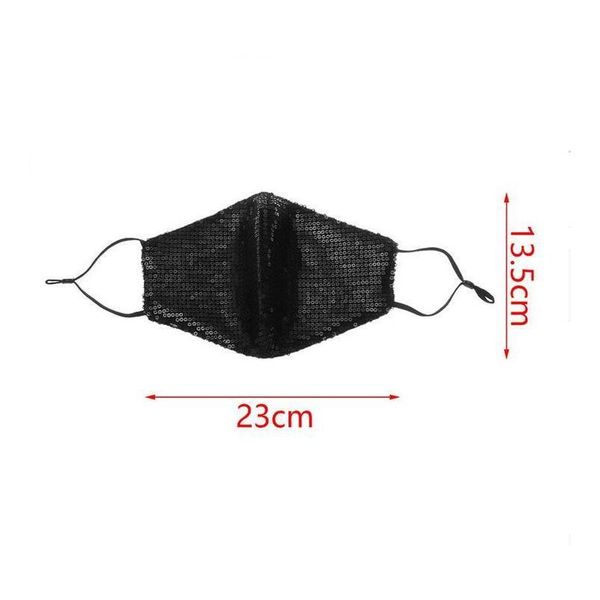 

bling 3d washable reusable mask pm2.5 face care shield sun color gold elbow sequins shiny face cover mount mask jllrdu sport777