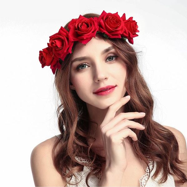 

valentine's day floral flower festival wedding garland hair head band