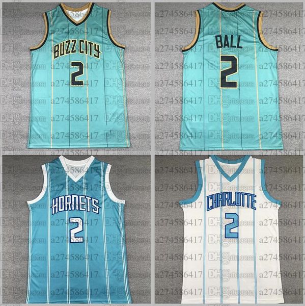 

the real picture men devonte graham #00 charlotte hornets 2 ball the young player blue white green city jersey, Black;red