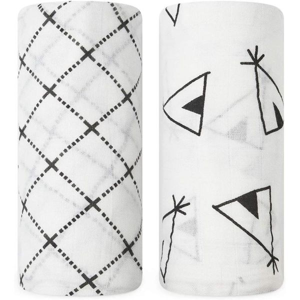

baby swaddle blanket newborn, bamboo muslin swaddle blankets unisex, wrap soft silky neutral receiving blanket
