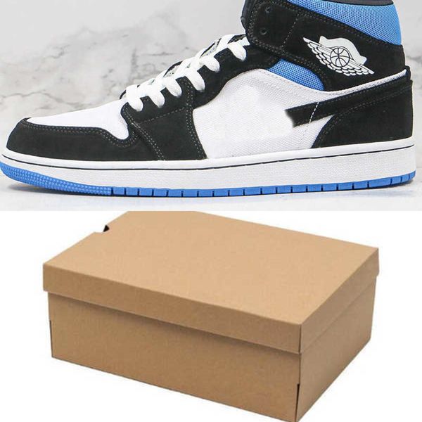 

high og jumpman 1 basketball shoes mens womens white black blue outdoor sports0w6l