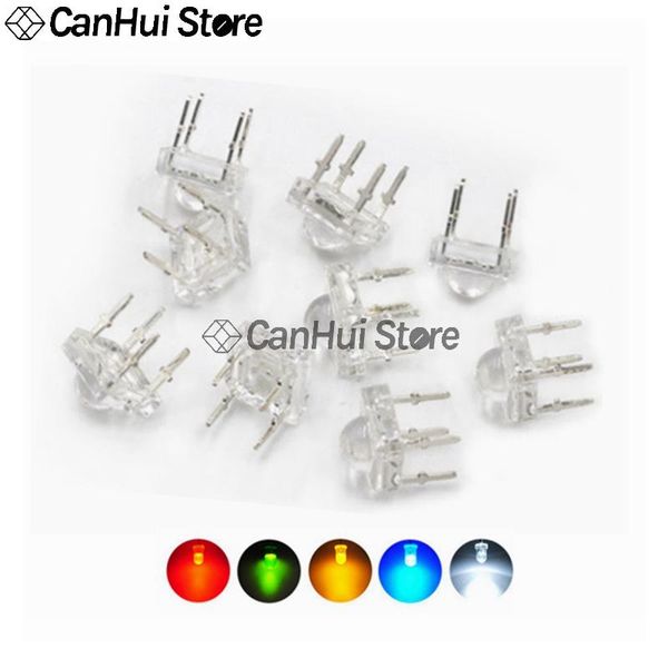 

light beads 10pcs 5mm f5 piranha led diode white red green yellow blue light-emitting-diodes 4-pins brightness
